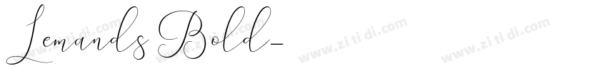 Lemands Bold字体转换